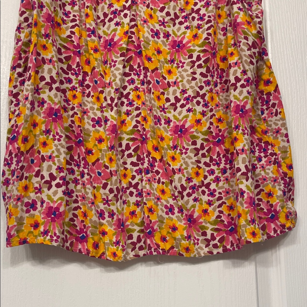 Democracy Pink and Orange Floral Blouse, XL new - Picture 4 of 8